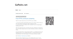 Desktop Screenshot of gopedro.net